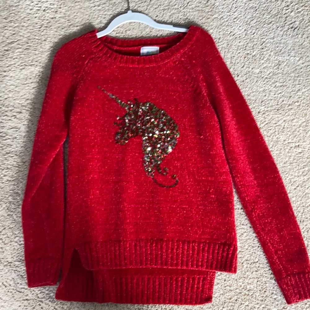 Red holiday sweatshirt cute